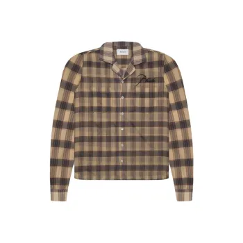 RHUDE Sheer Plaid Button Down
