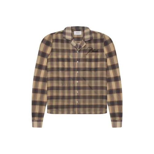 RHUDE Sheer Plaid Button Down