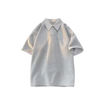 GROW DATE Polo Shirt Unisex Gray