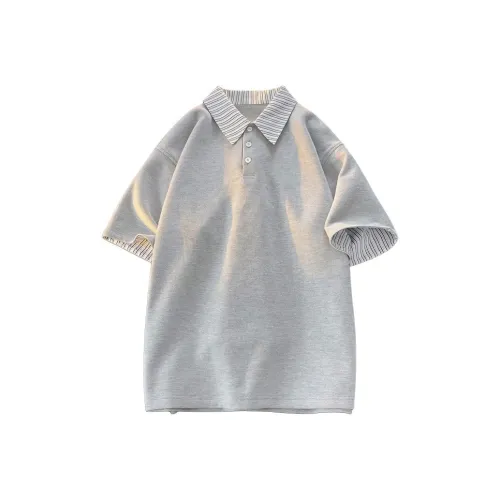 GROW DATE Polo Shirt Unisex Gray