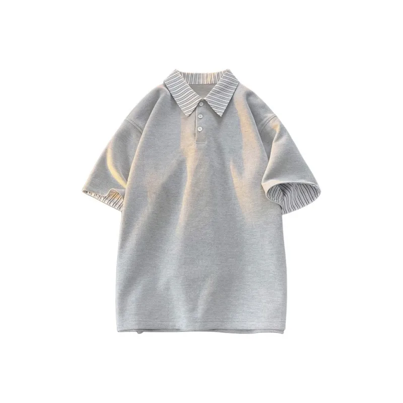GROW DATE Polo Shirt Unisex Gray-0