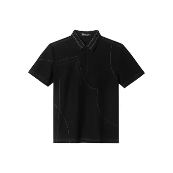 ANDREW MACKENZIE Polo Shirts Men Black
