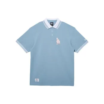 New Era Polo Shirts Unisex Gray Blue