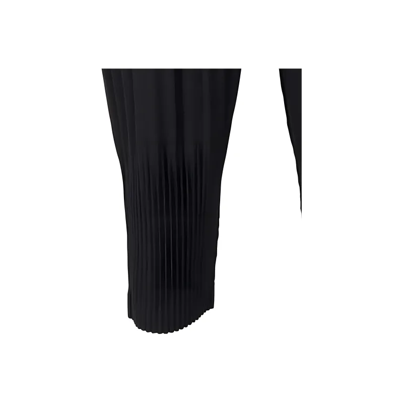 Homme Plissé Issey Miyake Plissé Cropped Drop crotch Trousers-4