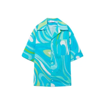 EMILIO PUCCI Marmo print Cotton Shirt