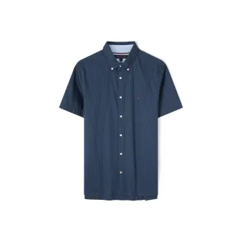 Tommy Hilfiger Shirts Men Dark Blue Plaid 0GY