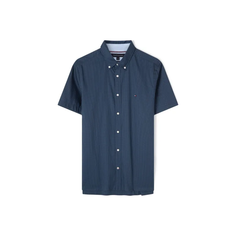 Tommy Hilfiger Shirts Men Dark Blue Plaid 0GY-0