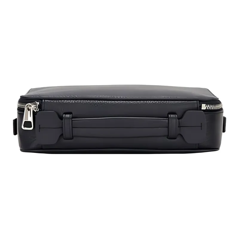 BALLY Leather Clutch Unisex Dark Blue-3