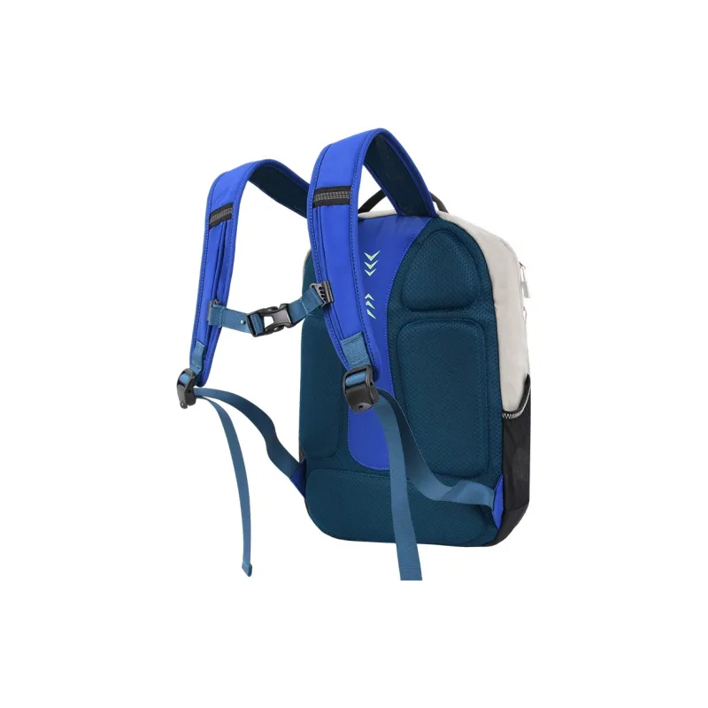 YOME Polyester Backpack Regular Unisex Ink Black/Lithospermum Pink/Light Coffee/Cloisonne Blue-19