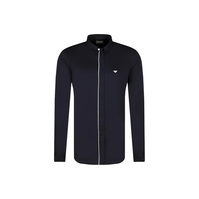 EMPORIO ARMANI Shirts Men Navy Blue-0