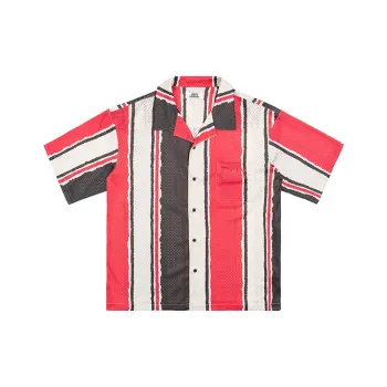 EMPTY REFERENCE Short Sleeved Shirt Unisex Black Red