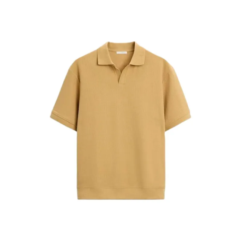ZARA Polo Shirts Men Mustard-0