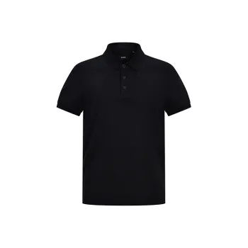 RARE Short Sleeved T Shirts Polo Shirt Men's Black