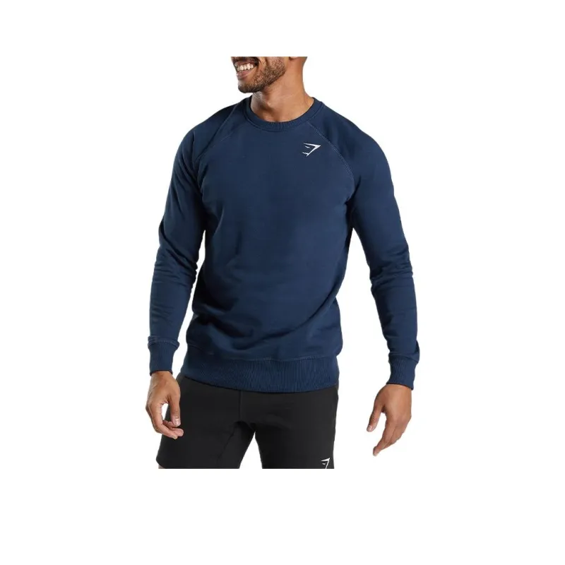 GYMSHARK CREST SWEATSHIRT Sweatshirt Men's Marine Blue-0