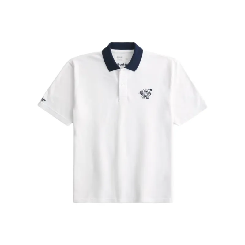 Hollister Polo Shirt Men's White-0