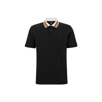 HUGO BOSS Polo Shirts Men Black