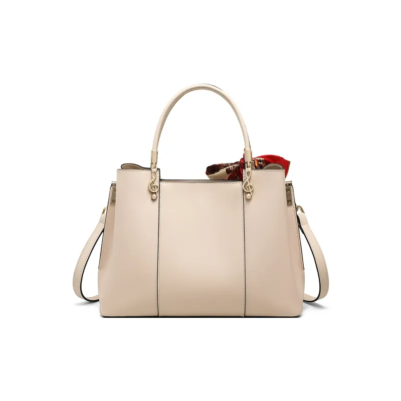 COMELY Cow Leather Handbag, Crossbody Bag, Shoulder Bag Regular Women's Apricot-3
