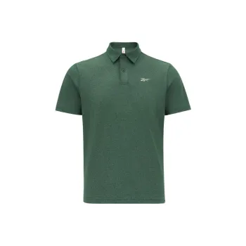 Reebok Polo Shirts Men Dark Green