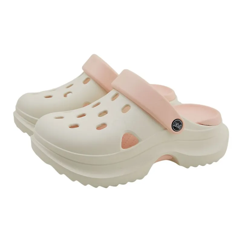 Warm Edge Platform Slippers For Women's Height Increasing, Summer Multicolor, Office Closed Toe Slippers-8
