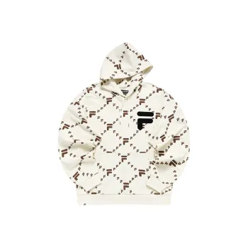 FILA FUSION Sweatshirts Unisex Antique White Imitation