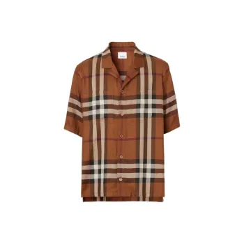 Burberry SS22 Shirt Men's Dark Birch Brown