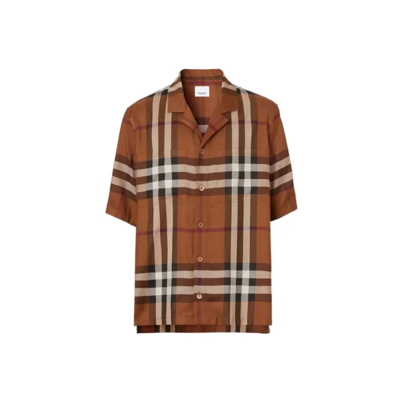Burberry SS22 Shirt Men's Dark Birch Brown-0