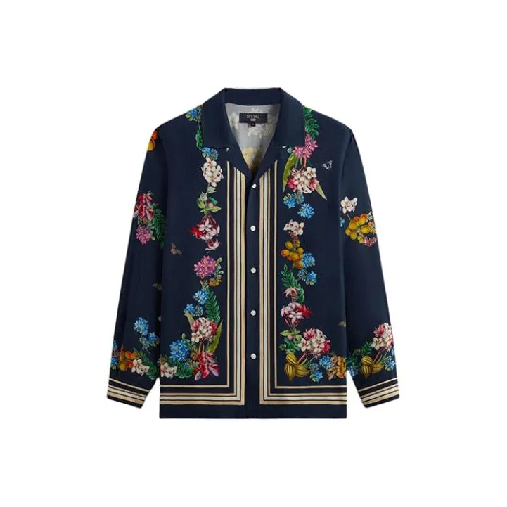 KITH X New York Botanical Garden Floral Border Long Sleeve Thompson Shirt-0