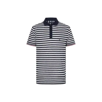 Tommy Hilfiger Logo patch Striped Polo Shirt