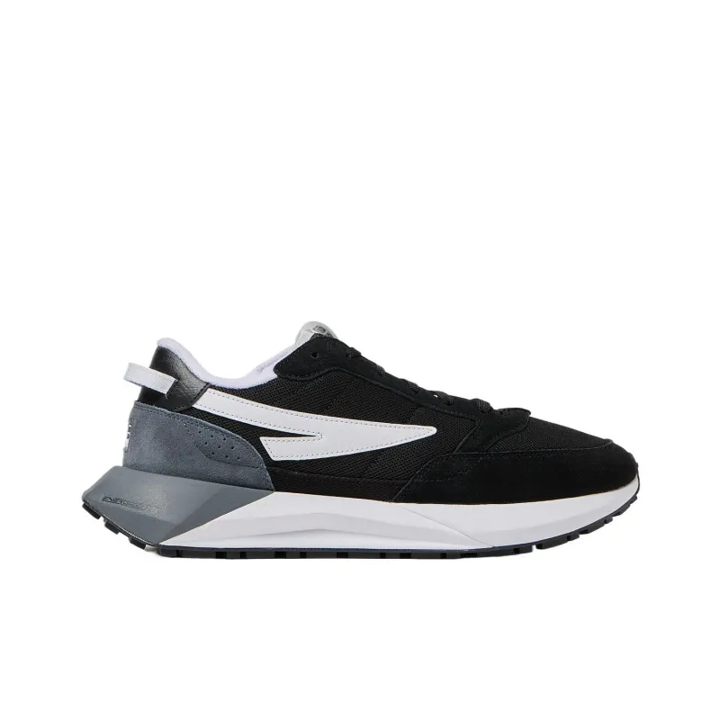 FILA Racer Energized Low Top Running Shoes Men's Black White-1