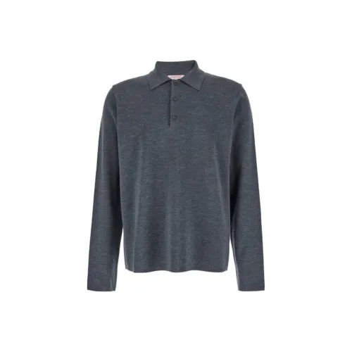 Valentino Button Detailed Straight Hem Polo Shirt