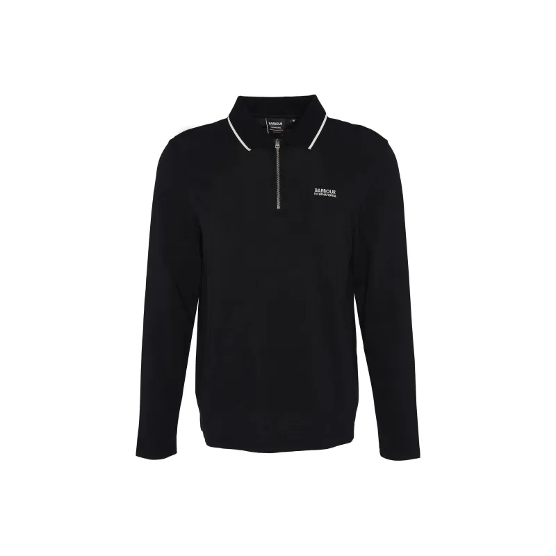 BARBOUR FW24 Polo Shirt Men's Black-0
