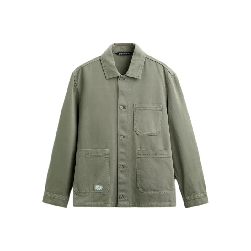 ZARA Shirts Men Green-0