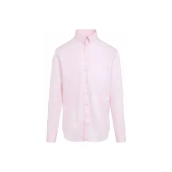 GIORGIO ARMANI Curved Hem Twill Shirt