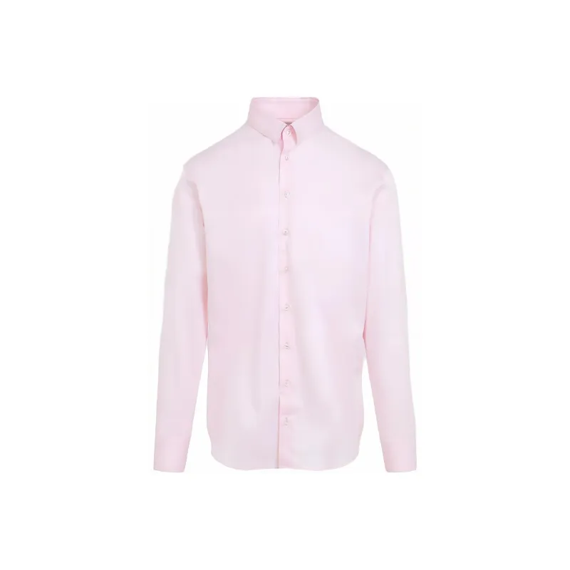 GIORGIO ARMANI Curved Hem Twill Shirt-0