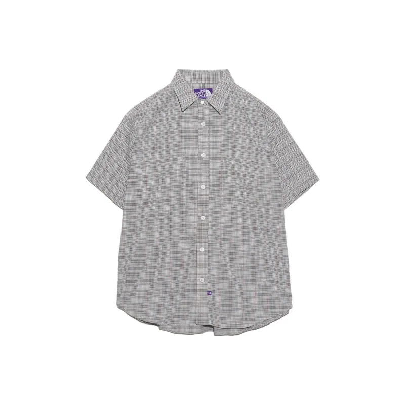THE NORTH FACE PURPLE LABEL Plaid Dobby Field S/S Shirt Shirt Men's Light Gray-0