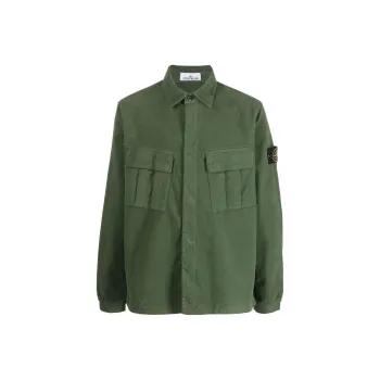 STONE ISLAND Shirts Men Green