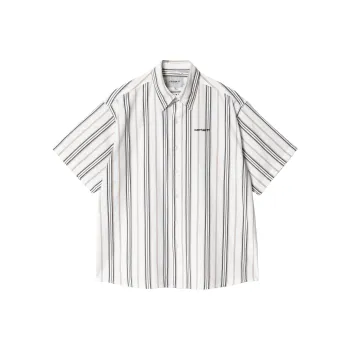 Carhartt WIP SS24 S/S Quentin Shirt Men's Wax White