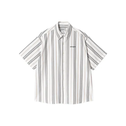 Carhartt WIP SS24 S/S Quentin Shirt Men's Wax White