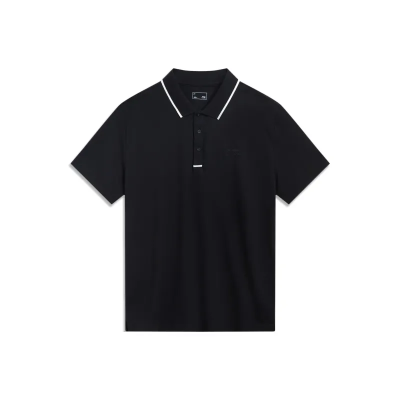 LINING Sports Trend Series Polo Shirts Men Black-0