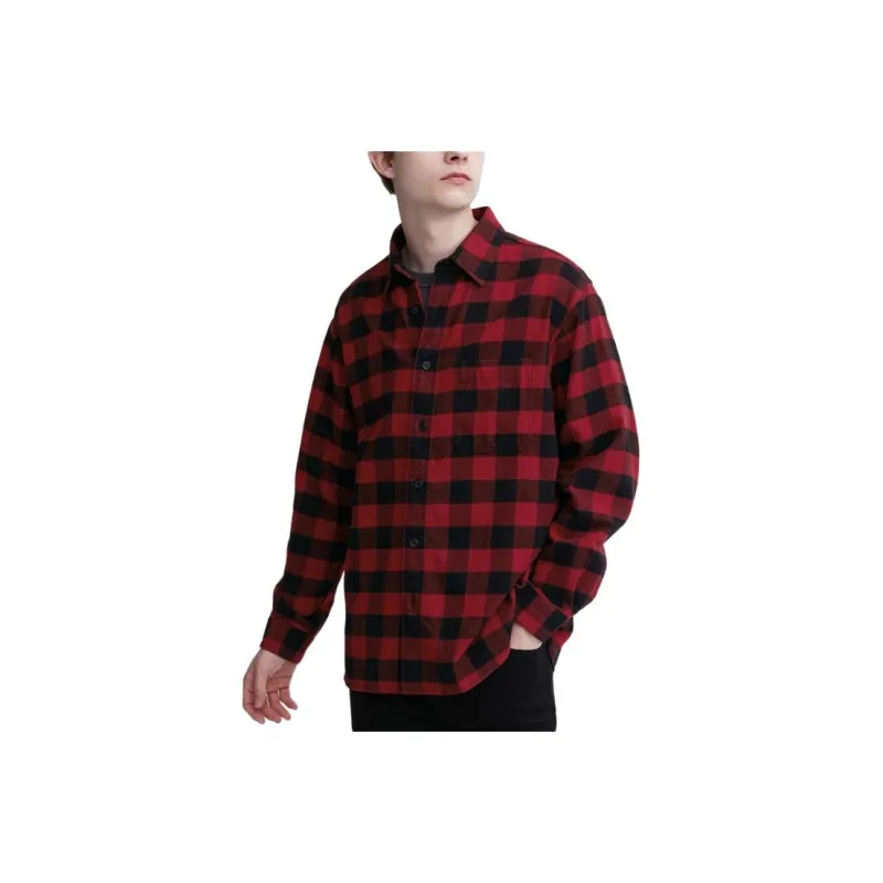 UNIQLO Shirts Unisex Coral Red-0