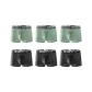 6 Pack (Mint Green 3+Black 3)