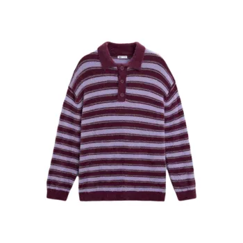 ZARA Polo Shirts Men Purple