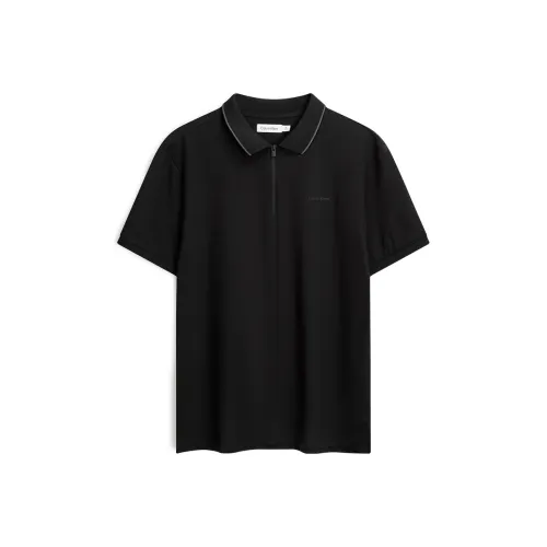 CALVIN KLEIN Polo Shirt Men's Space Black