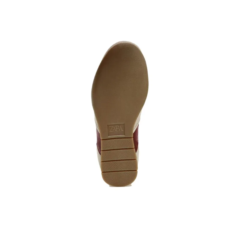 ZARA Low Top Casual Shoes Women's Beige-4
