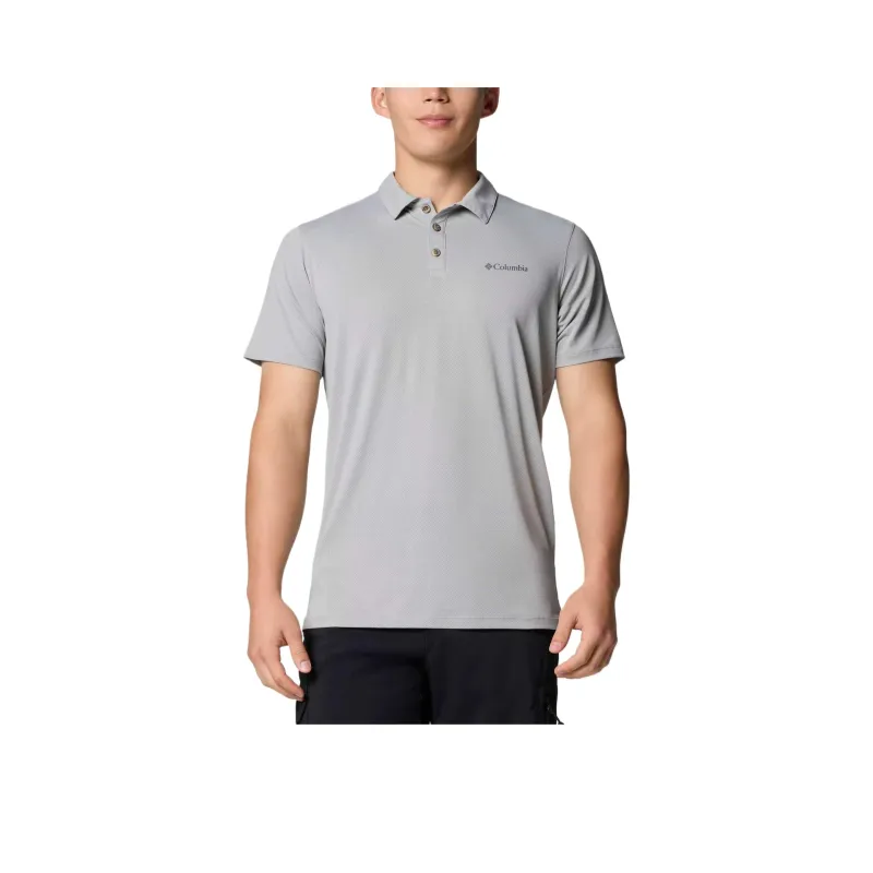 Columbia Tech Trail Polo Shirt Men's Colombia Gray-0