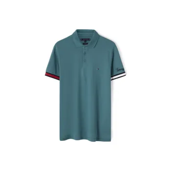 Tommy Hilfiger Polo Shirt Men's Lake Turquoise