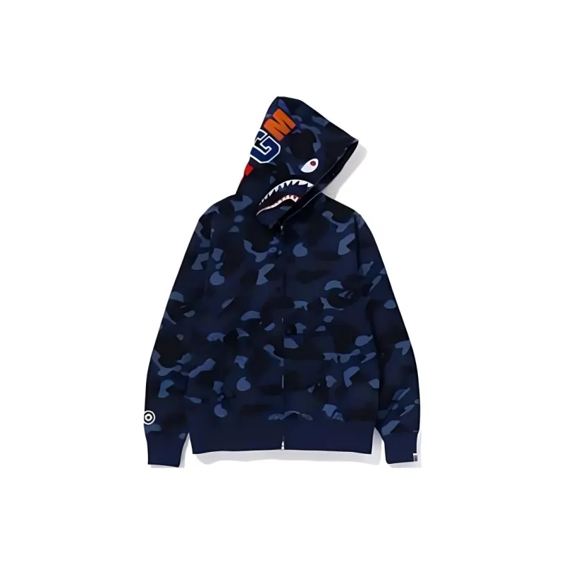 Bape Color Camo Shark Pullover Hoodie-6
