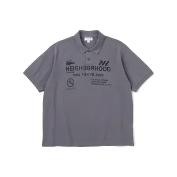 Neighborhood X LACOSTE NEIGHBORHOOD Co-brand Polo Shirts Men Gray