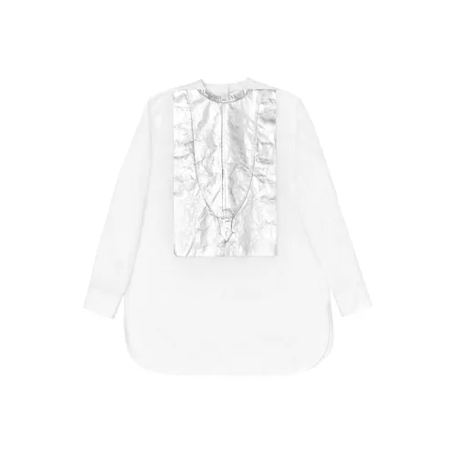 JIL SANDER Silver Seat Opening Limited Shirts Unisex White