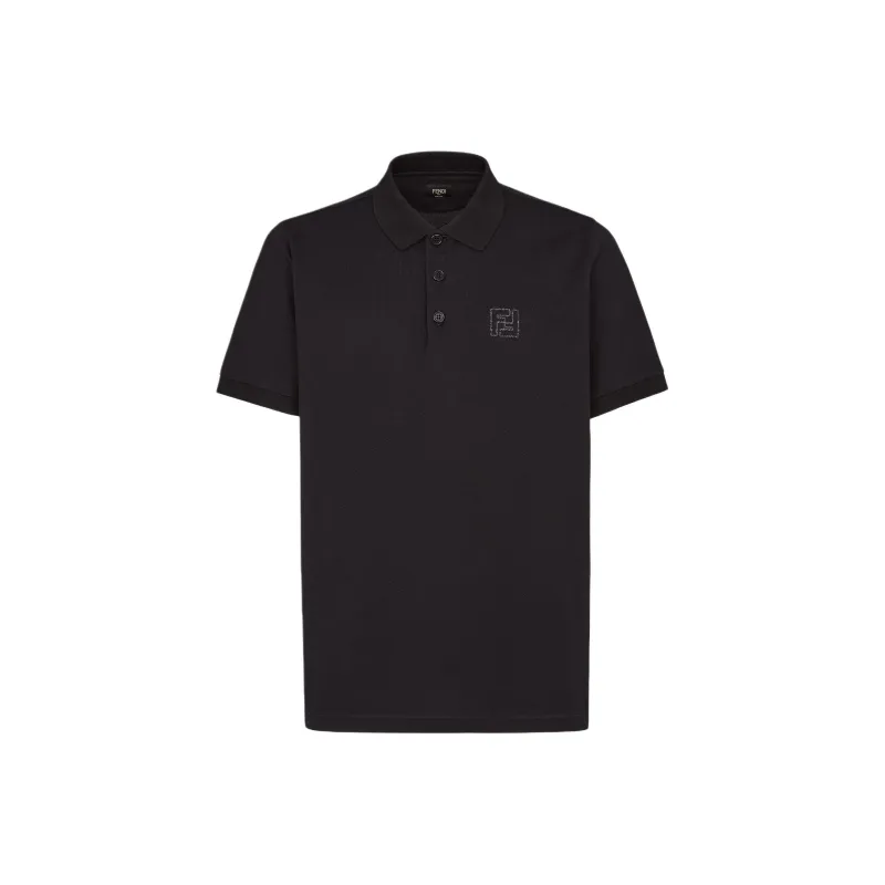 FENDI Polo Shirts Men Black-0
